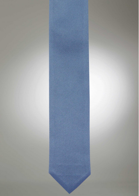 Modern Solid Steel Blue Tie