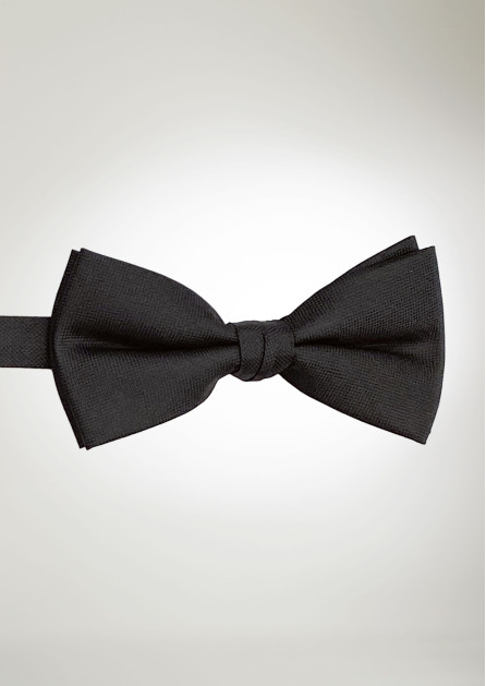 Texture Solid Black Bow