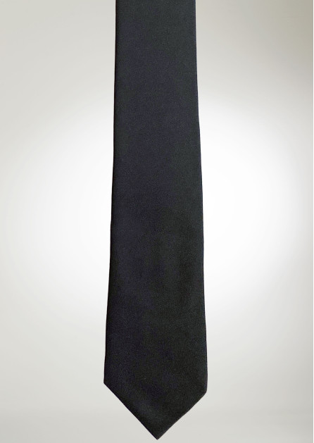 Texture Solid Black Tie