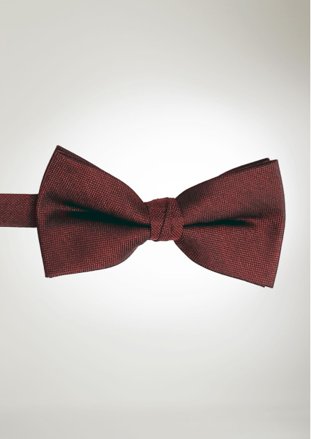Texture Solid Burgundy Bow