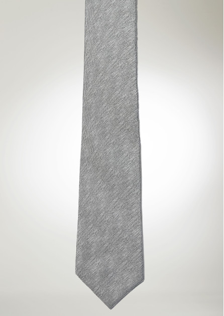 Texture Solid Grey Tie