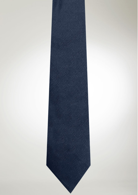Texture Solid Navy Tie