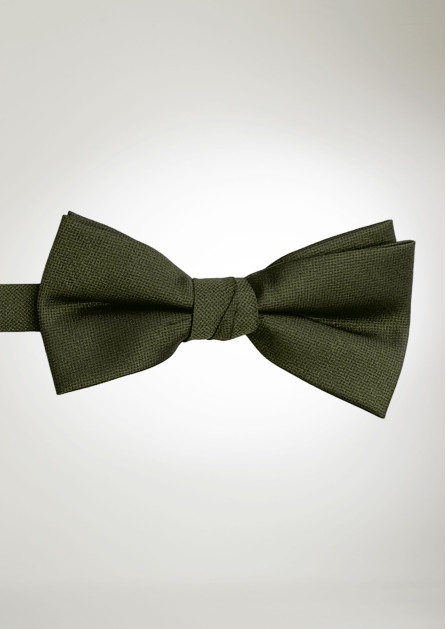 Texture Solid Olive Bow