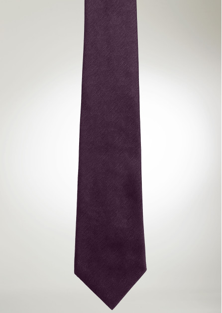 Texture Solid Plum Tie