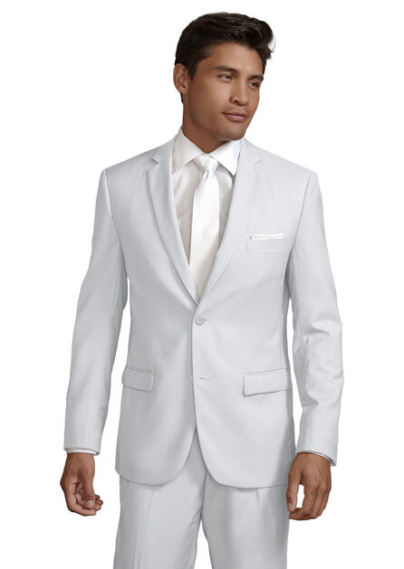White Stretch Purchase Suit