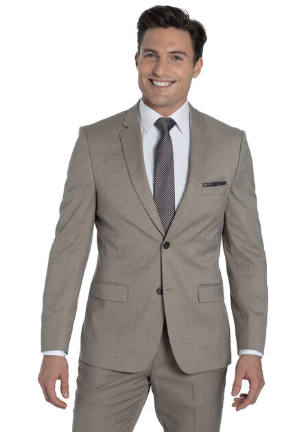 Wheat Stretch Sharkskin Purchase Suit