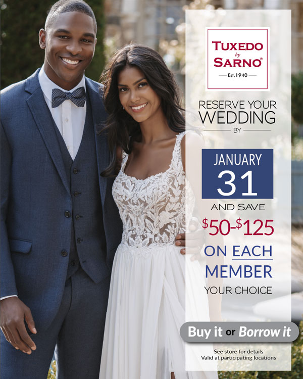 Save $50 on Suits or Tuxedos