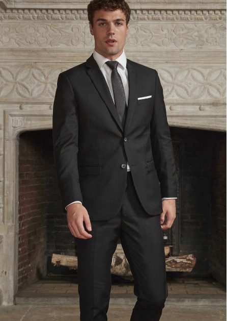 Black Stretch Purchase Suit