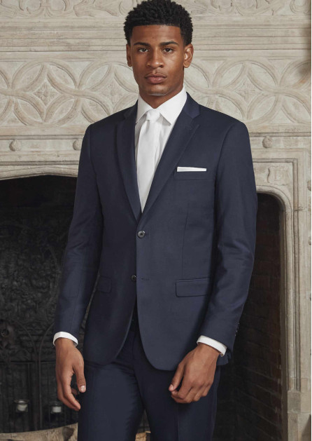 Navy Stretch Purchase Suit