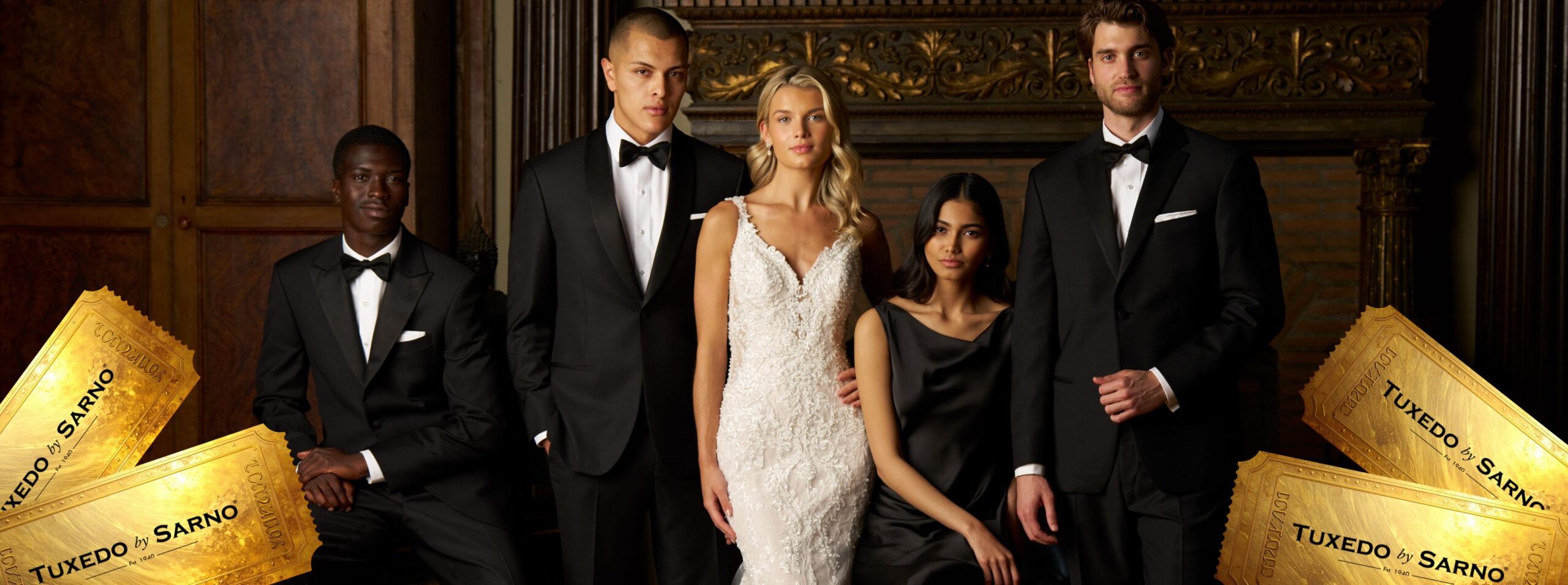 golden ticket promotion wedding suit and tuxedos at tuxedo by sarno