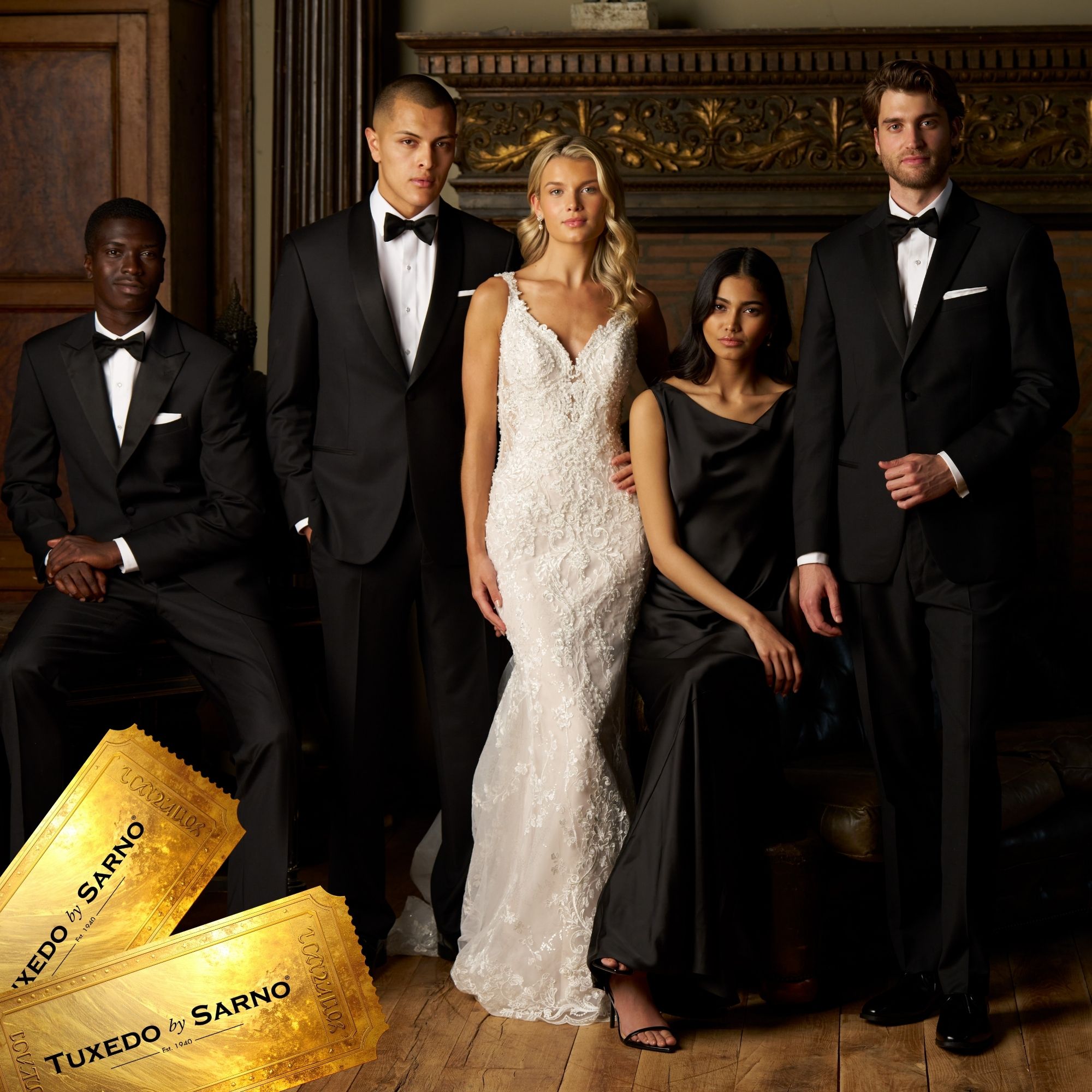 golden ticket promo sale on tuxedos and suits and from tuxedo by sarno