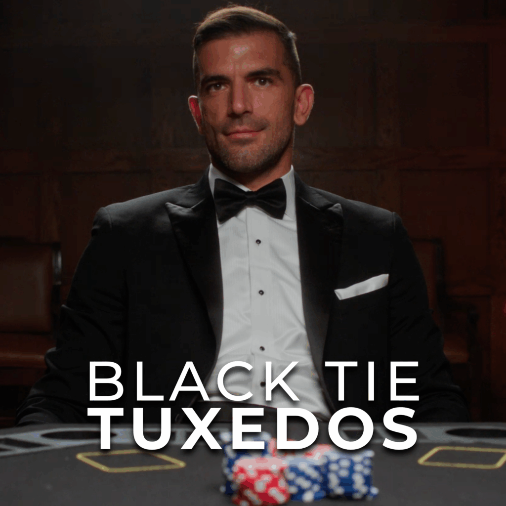 man in tuxedo playing poker tuxedo by sarno black tie tuxedos for rental or purchase