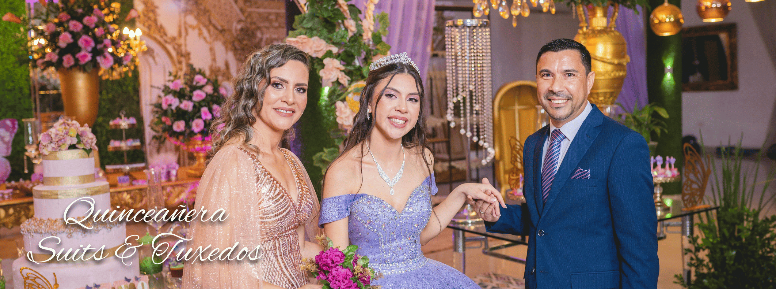 quinceñera family suit rentals
