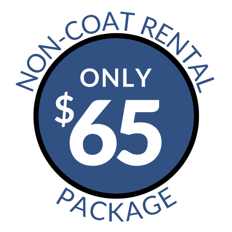 non-coat rental package $65
