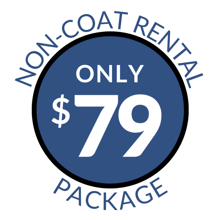 casual rentals non-coat rental just $79