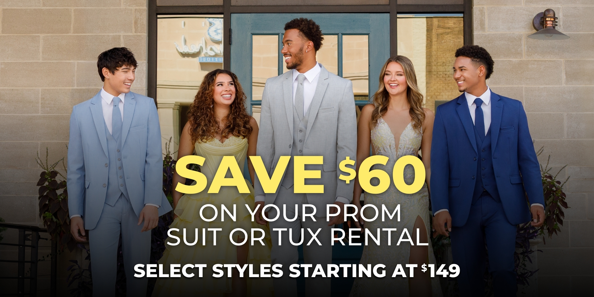 save $60 on your prom suit or tuxedo rental at tuxedo by sarno