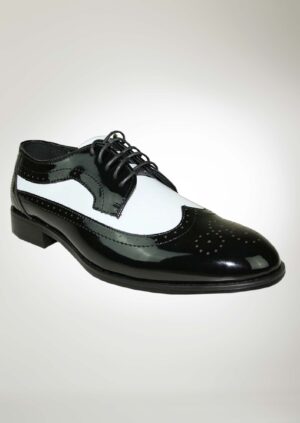 Nocelle Black and White Pantent Shoe