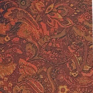 Floral Paisley Burnt Orange Swatch