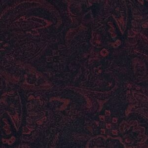 Floral Paisley Burgundy Swatch